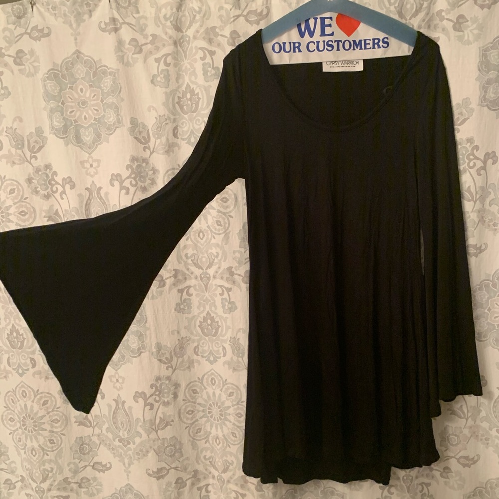 Gypsy Warrior Sabrina bell sleeve dress